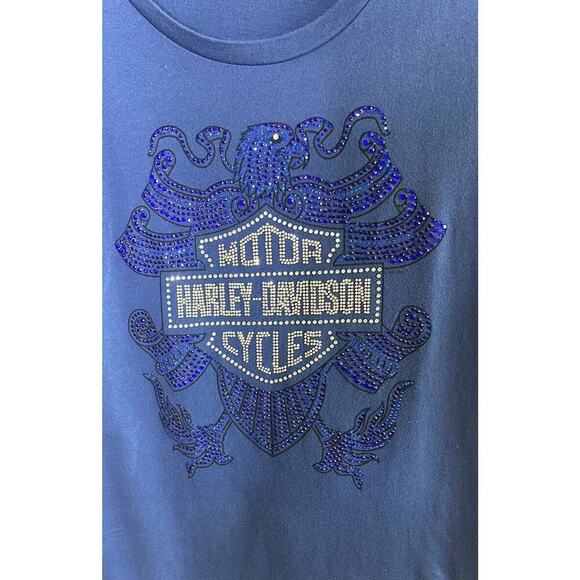 Harley-Davidson Motorcycles Studded T-Shirt Women's L - Picture 3 of 6